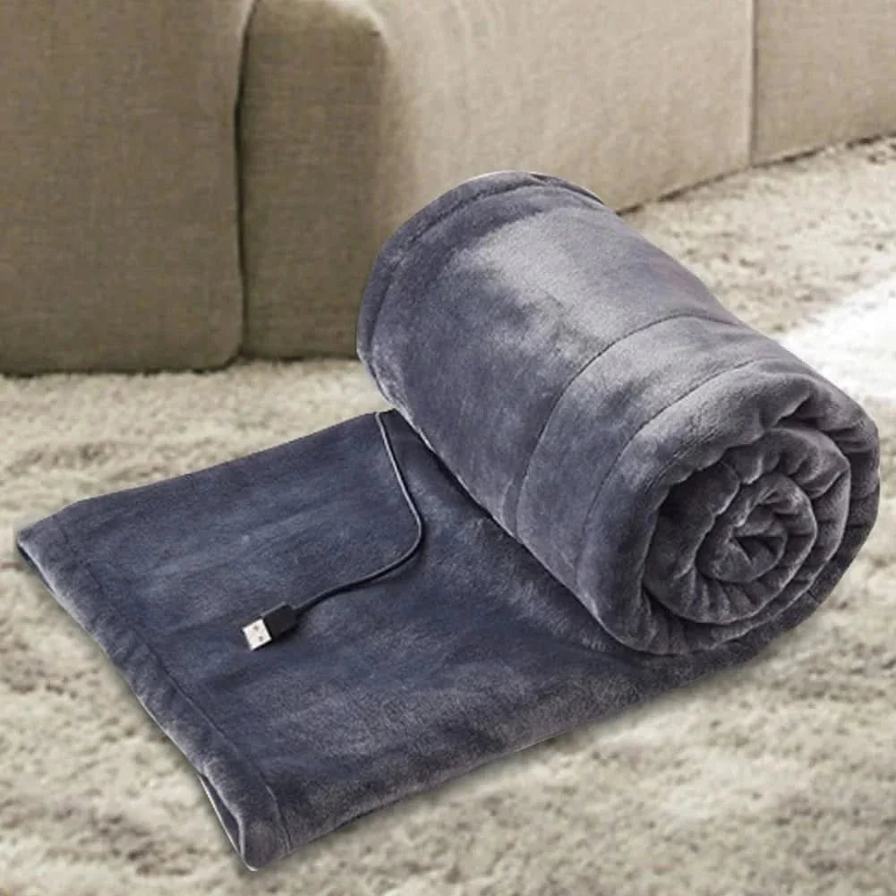 Heated Blanket USB-Powered Three Heat Settings Soft Fabric