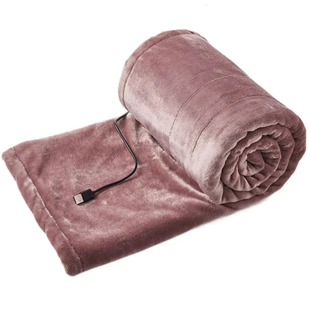 Heated Blanket USB-Powered Three Heat Settings Soft Fabric