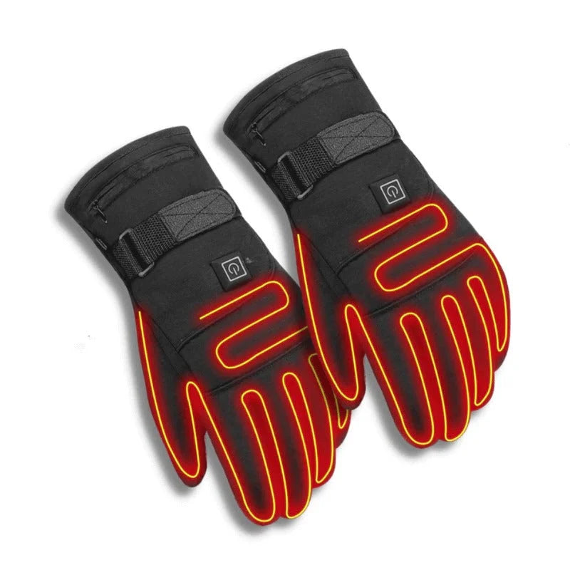 Heated Gloves 3 Heat Modes Touchscreen Fingertips Wind-Resistant