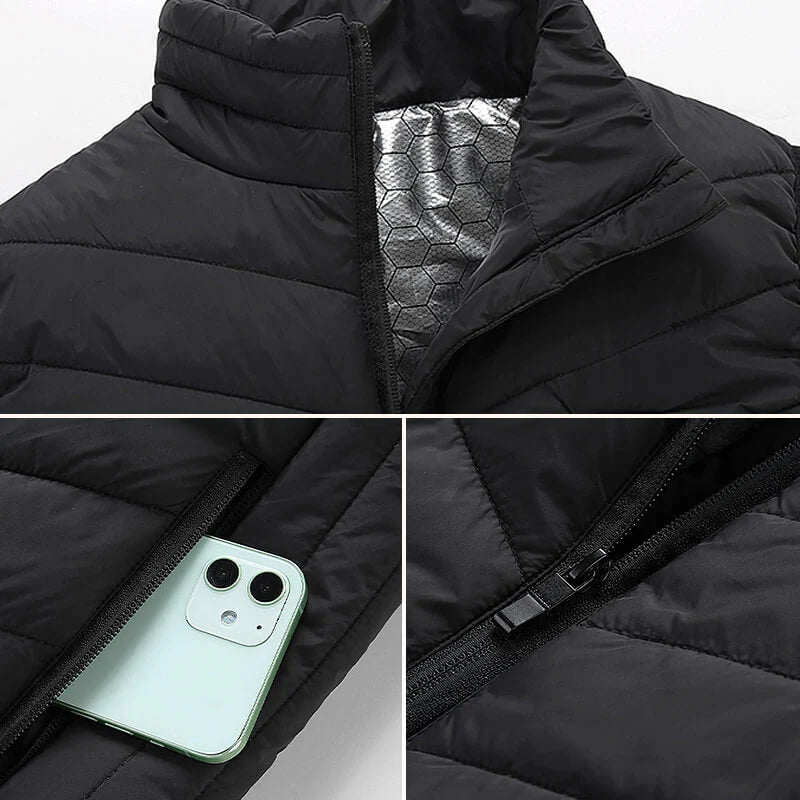Heated Vest Graphene Heating Zones USB-Powered Lightweight Design