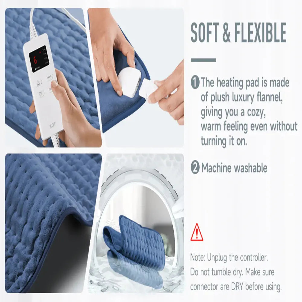 Heating Pad Adjustable Heat Settings Automatic Shutoff