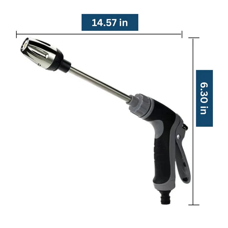 High-Pressure Hose Nozzle Dual Rotating Jets & Adjustable Spray