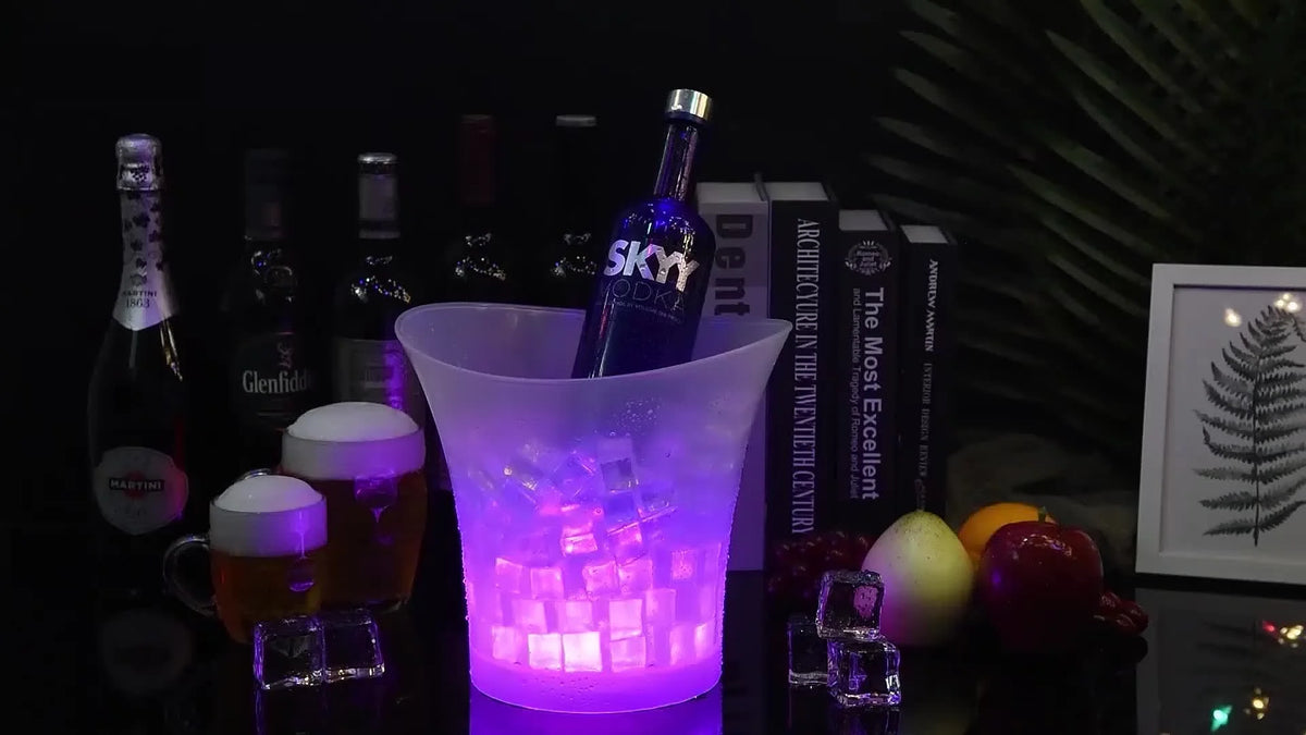 Ice Bucket Color-Changing LED 5 L Capacity
