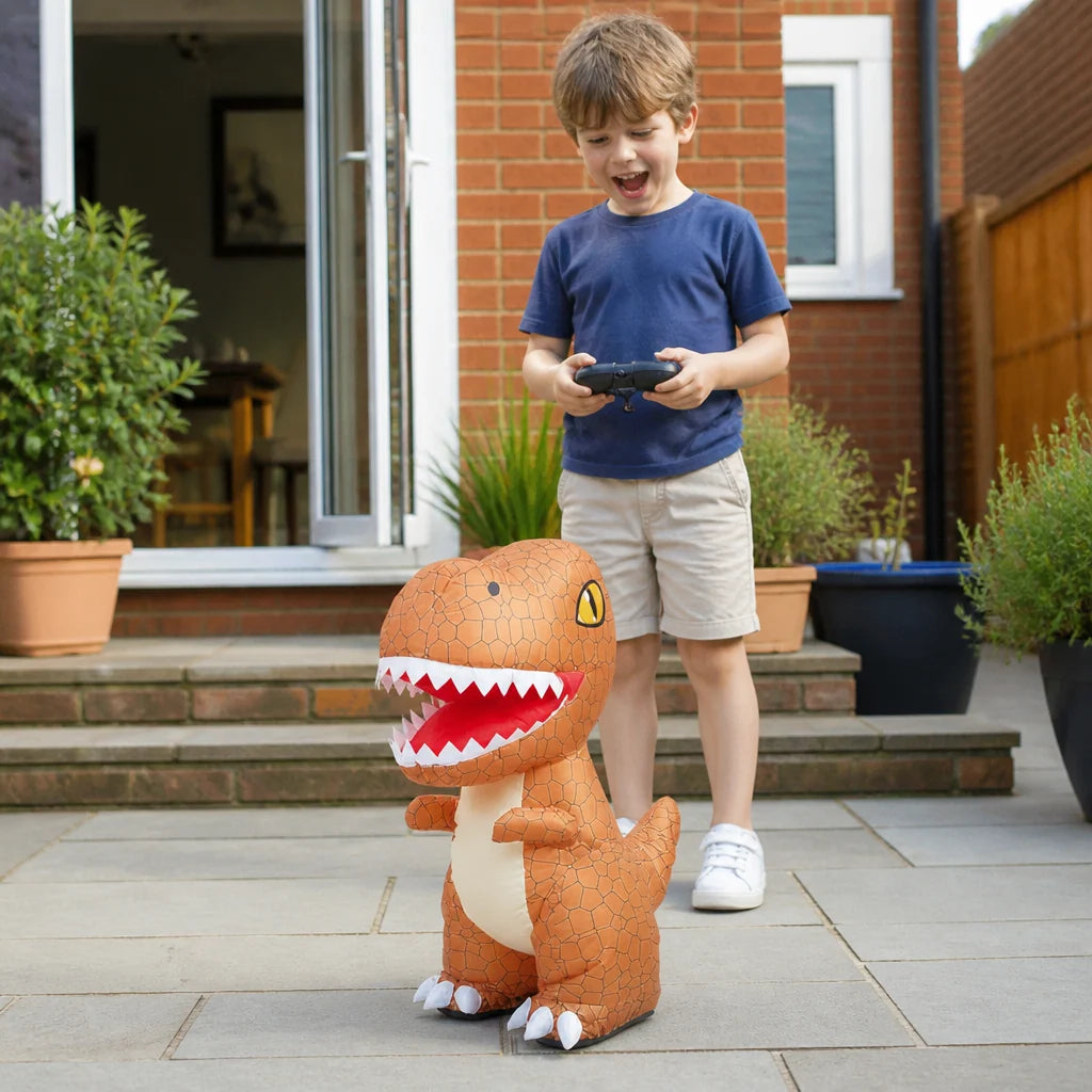 Inflatable Dinosaur Remote-Controlled Includes Air Pump Indoor & Outdoor