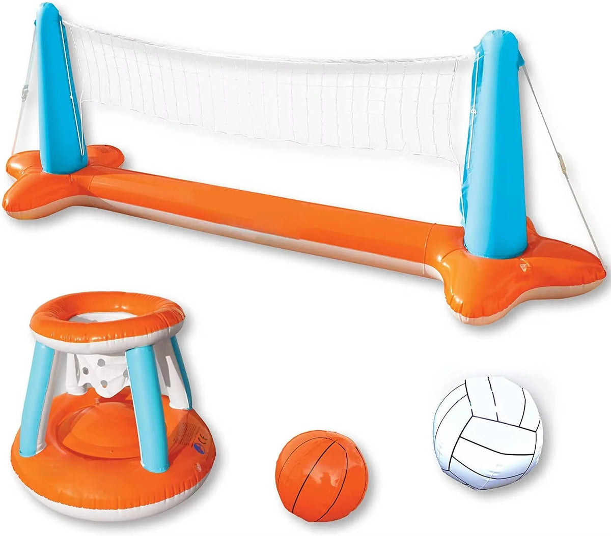 Inflatable Pool Net 2-in-1 Volleyball & Basketball