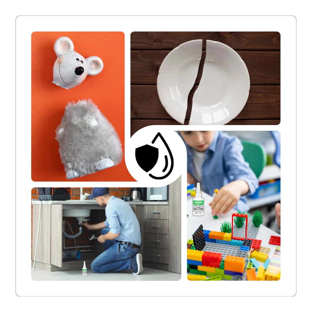 Instant Adhesive Fast-Setting & Waterproof Shockproof Bond