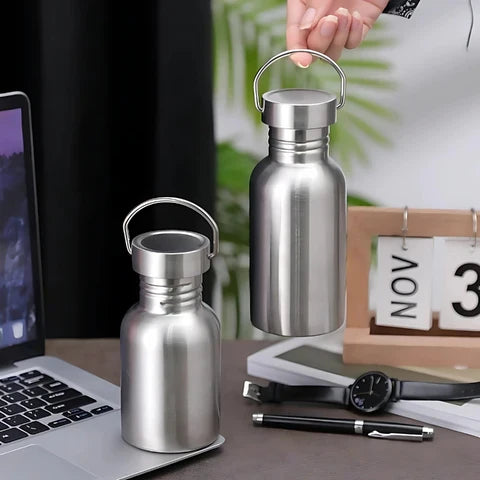 Insulated Water Bottle Stainless Steel Leak-Proof Lid Non-Slip Base