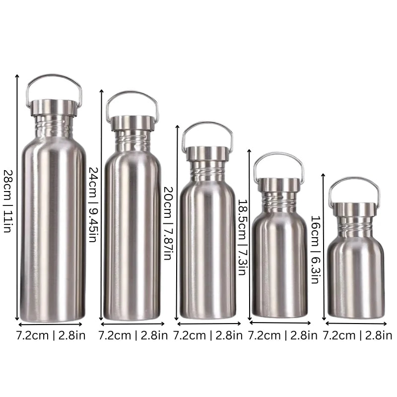 Insulated Water Bottle Stainless Steel Leak-Proof Lid Non-Slip Base