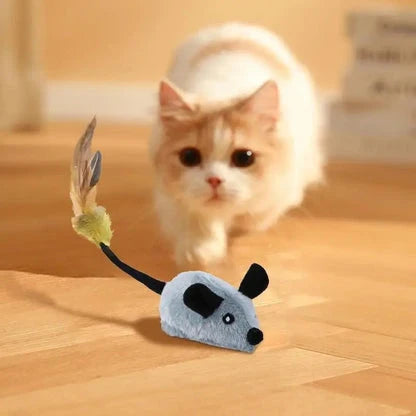 Interactive Cat Toy Rechargeable 360-Degree Motion Plush Mouse