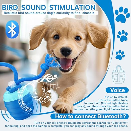 Interactive Dog Ball Motion-Activated USB Rechargeable