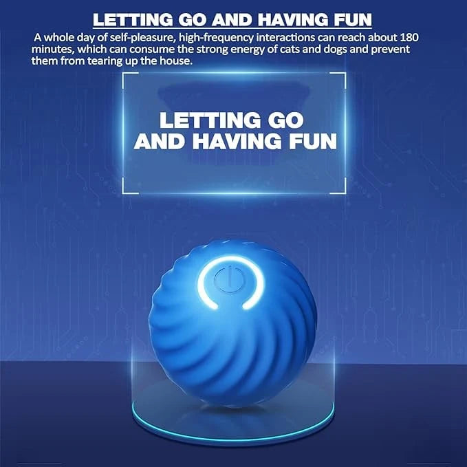 Interactive Dog Toy Unpredictable Motion Smart Sensors