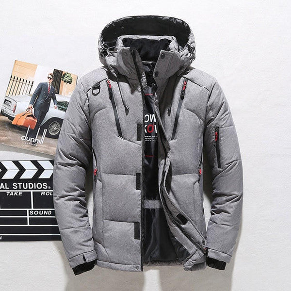 Jacket Insulated Polyester Tailored Fit Removable Hood & Full-Zip
