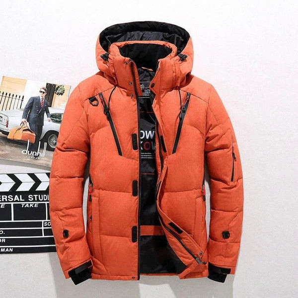 Jacket Insulated Polyester Tailored Fit Removable Hood & Full-Zip