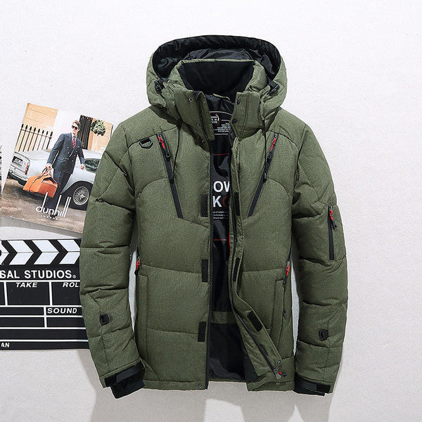 Jacket Insulated Polyester Tailored Fit Removable Hood & Full-Zip