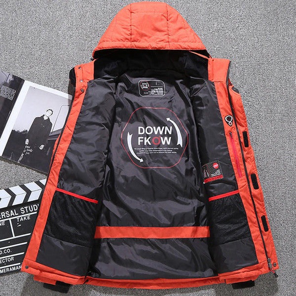 Jacket Insulated Polyester Tailored Fit Removable Hood & Full-Zip
