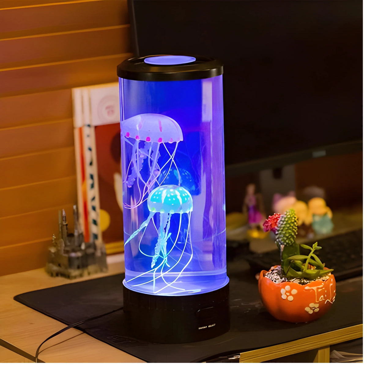 Jellyfish Lamp Floating 5-Color LED USB Rechargeable