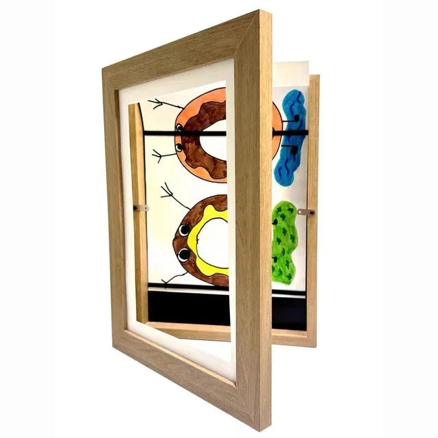Kids Art Display Frame Front-Opening 150-Piece Protective Sleeves