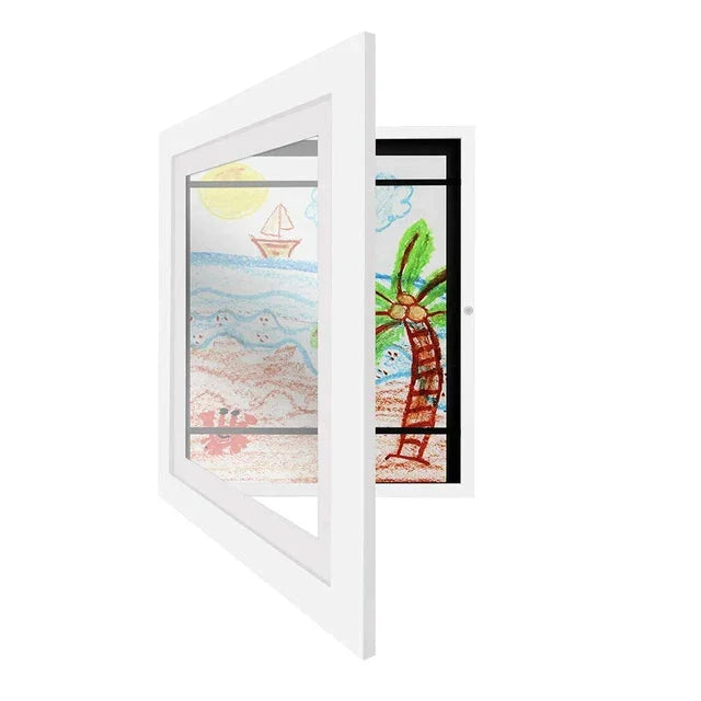 Kids Art Display Frame Front-Opening 150-Piece Protective Sleeves