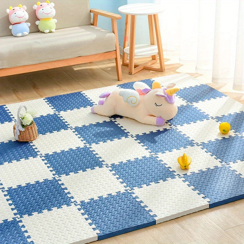 Kids Play Mat Padded Interlocking Snap-Together & Expandable