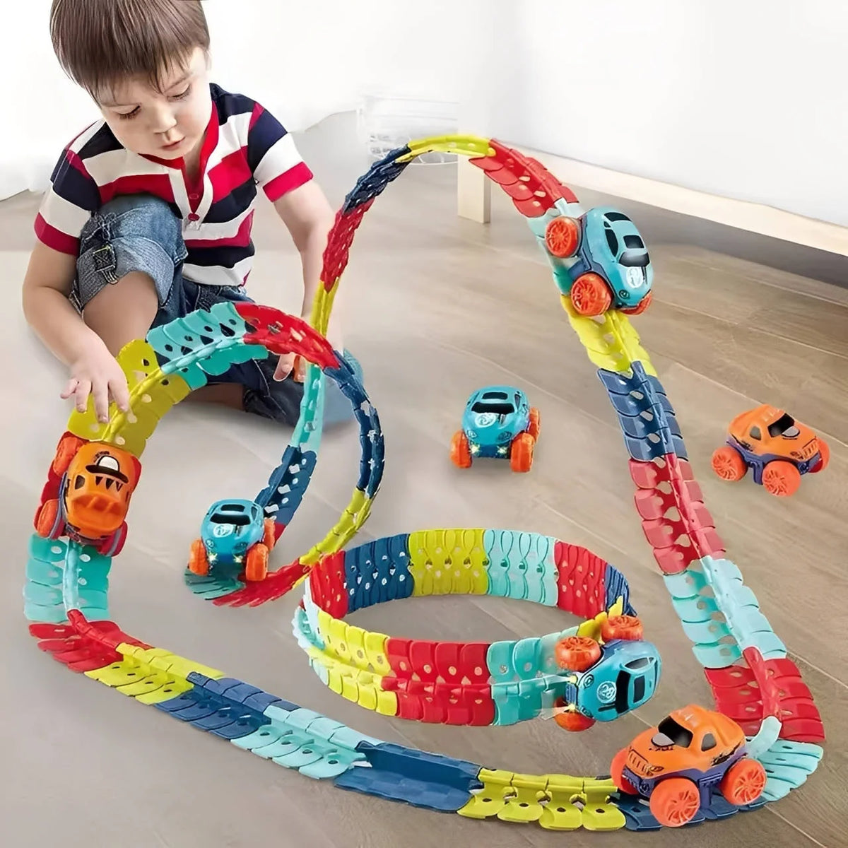 Kids Race Track Flexible & Modular USB-Rechargeable LED