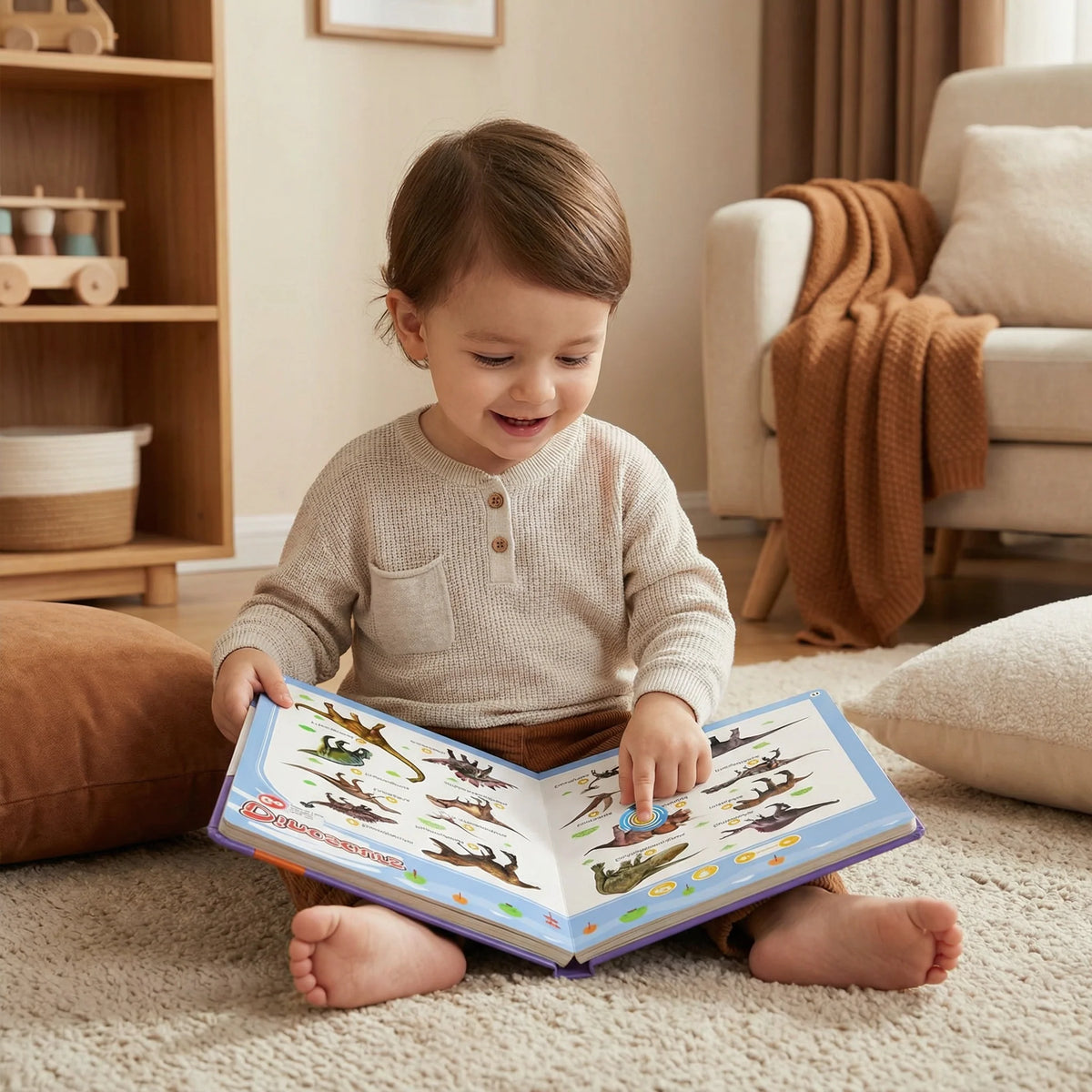 Kids Sound Book Touch-Activated Sound Over 300 Words