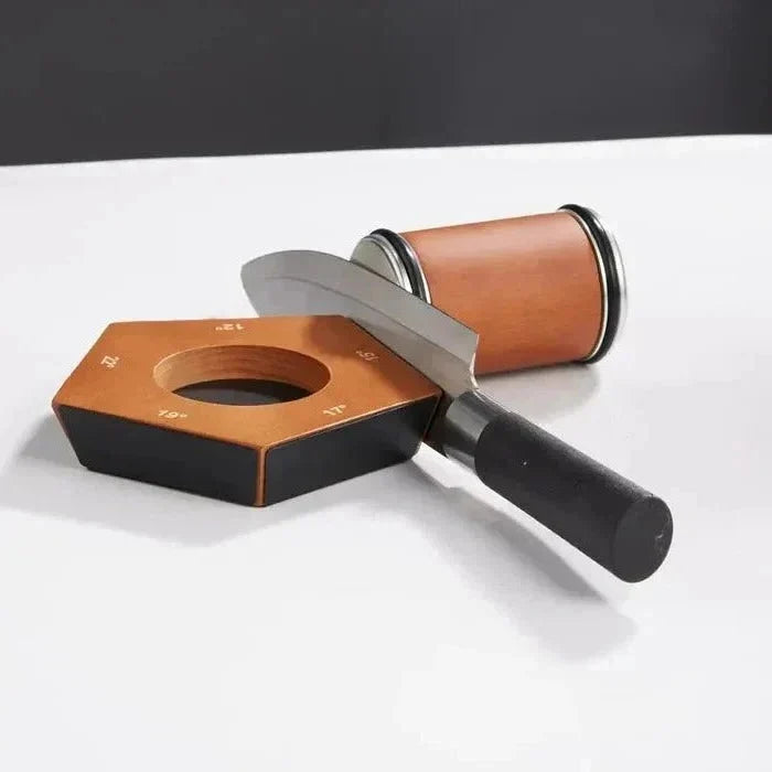 Knife Sharpener Diamond-Coated Wheel Angle Guide Non-Slip Base