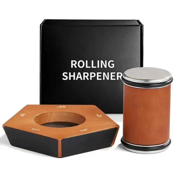Knife Sharpener Diamond-Coated Wheel Angle Guide Non-Slip Base