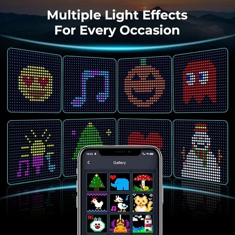 LED Curtain Lights RGB App-Controlled Music Sync