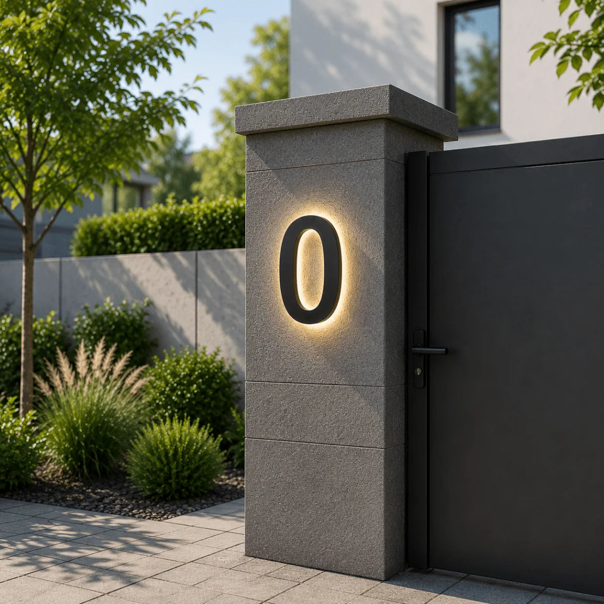 LED House Number Stainless Steel IP68 Waterproof Customizable
