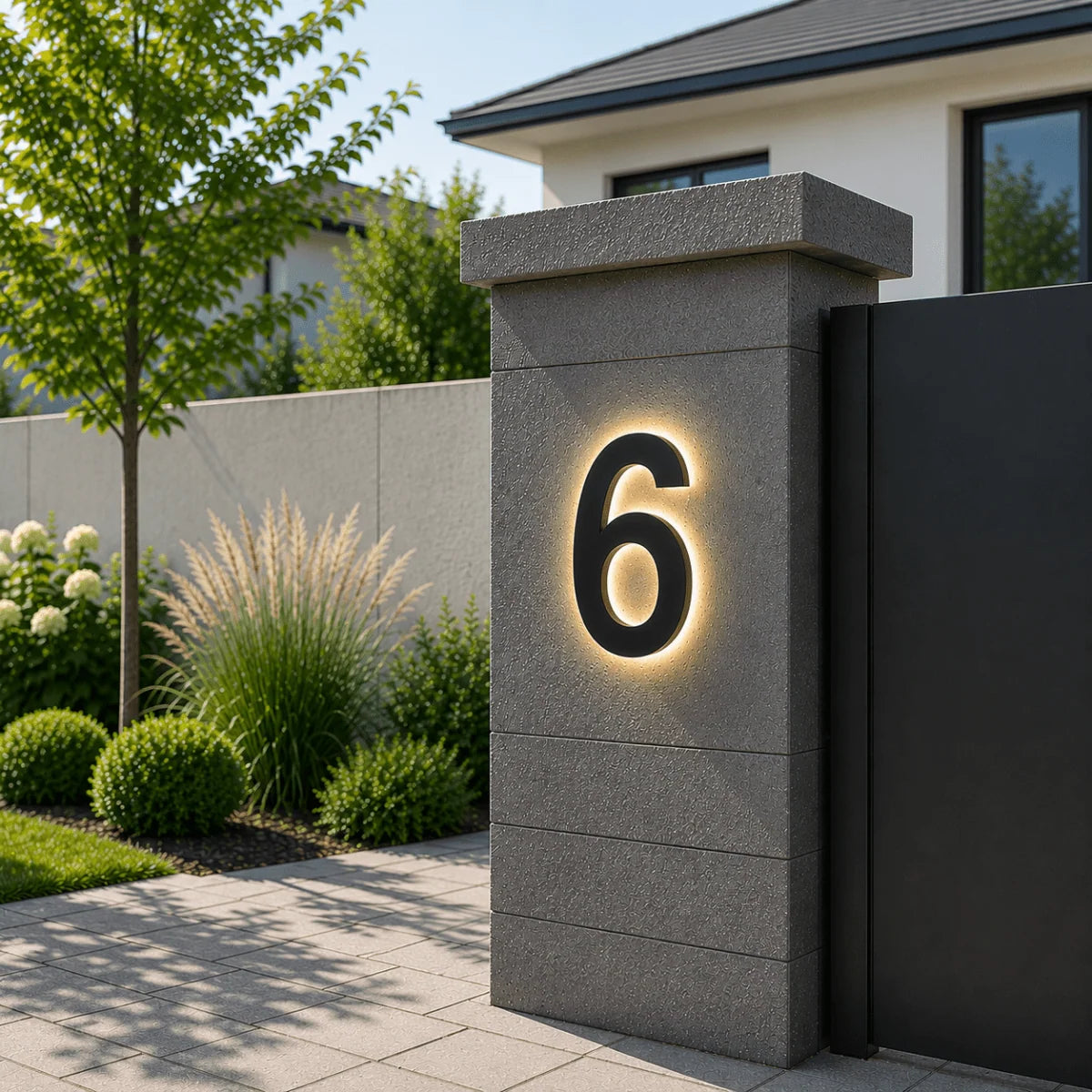 LED House Number Stainless Steel IP68 Waterproof Customizable