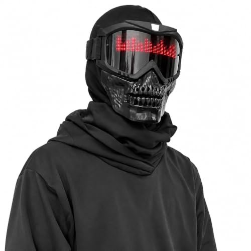 LED Mask App-Controlled Custom Display 8-Hour Runtime