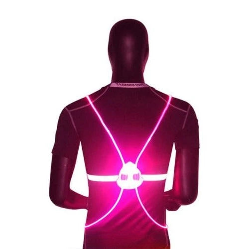 LED Safety Vest 360° Illumination Adjustable Fit & Weather-Resistant