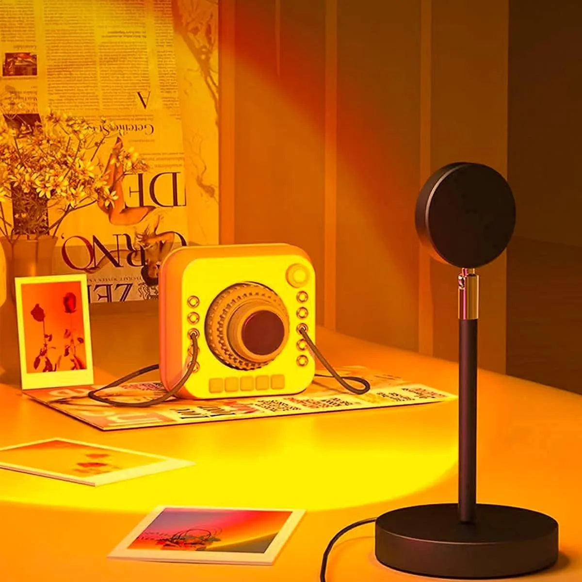 LED Sunset Lamp Warm Halo Adjustable Swivel Head