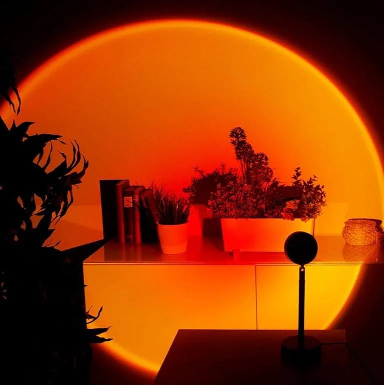 LED Sunset Lamp Warm Halo Adjustable Swivel Head