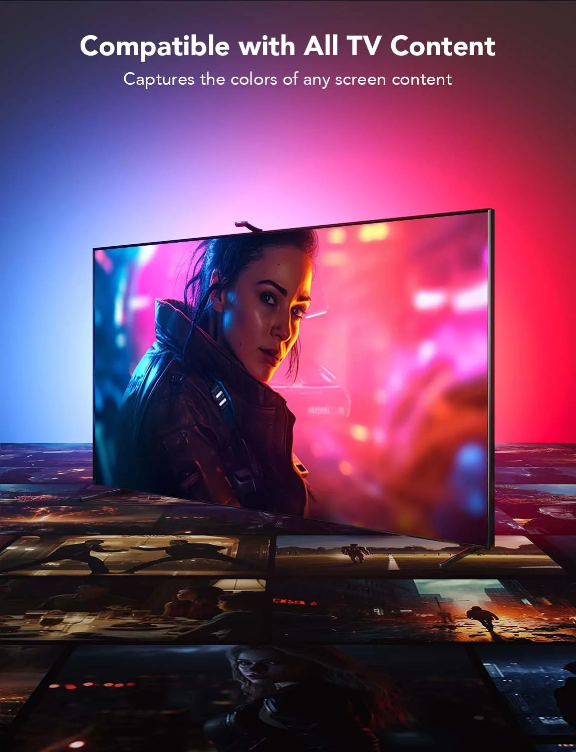 LED TV Backlight Strip RGBIC & Dual Edge Cameras
