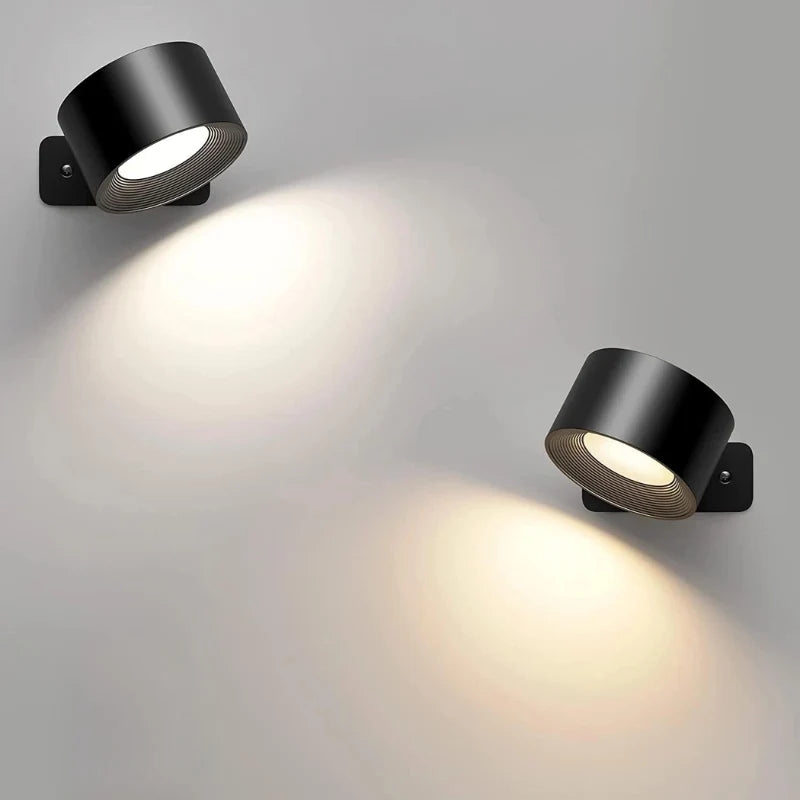 LED Wall Lamp Touch Control Dimmable 3-Color Battery-Powered