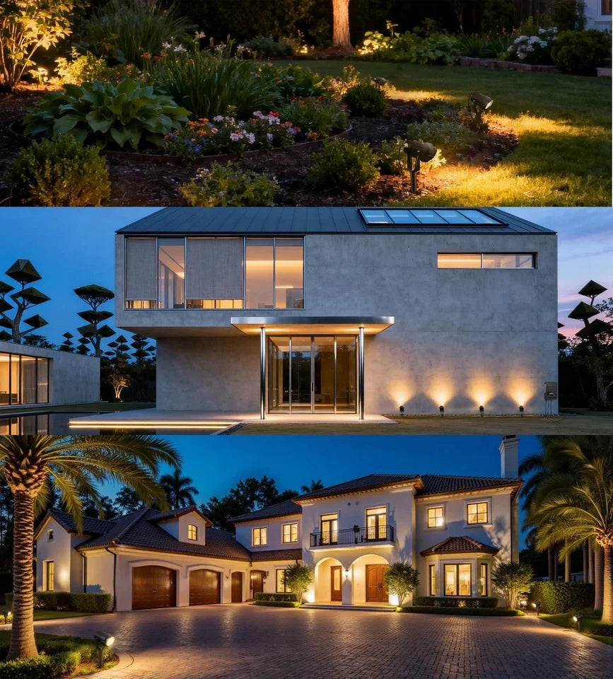 Landscape Spotlights 10-Pack Adjustable Weatherproof IP65