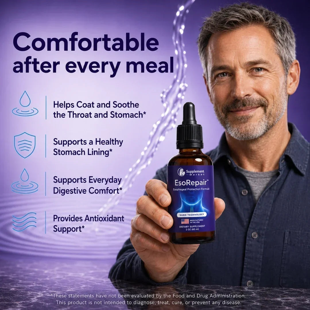 Liquid Dietary Supplement Throat & Stomach Lining Support