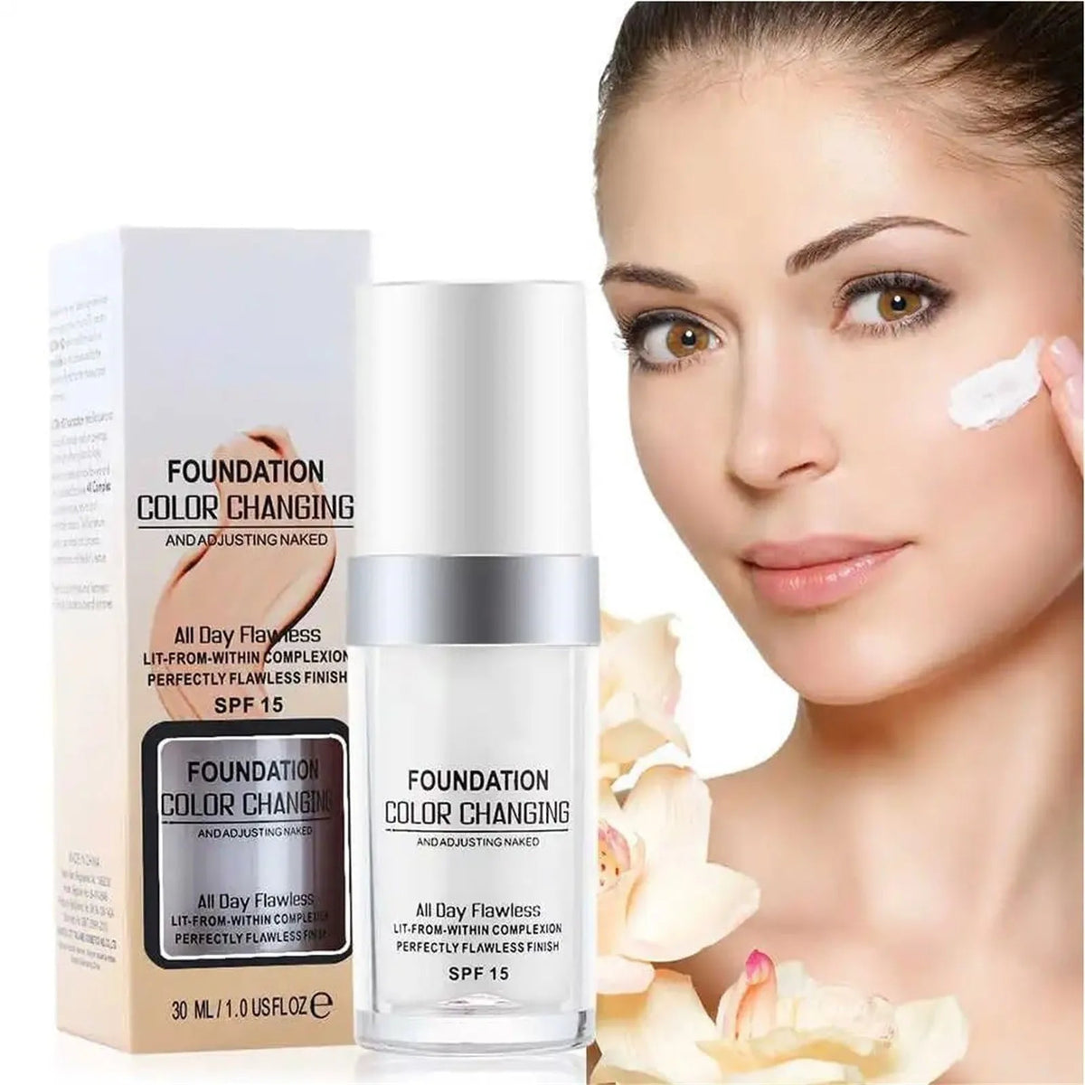 Liquid Foundation Tone-Adapting Full Coverage SPF 15 30ml