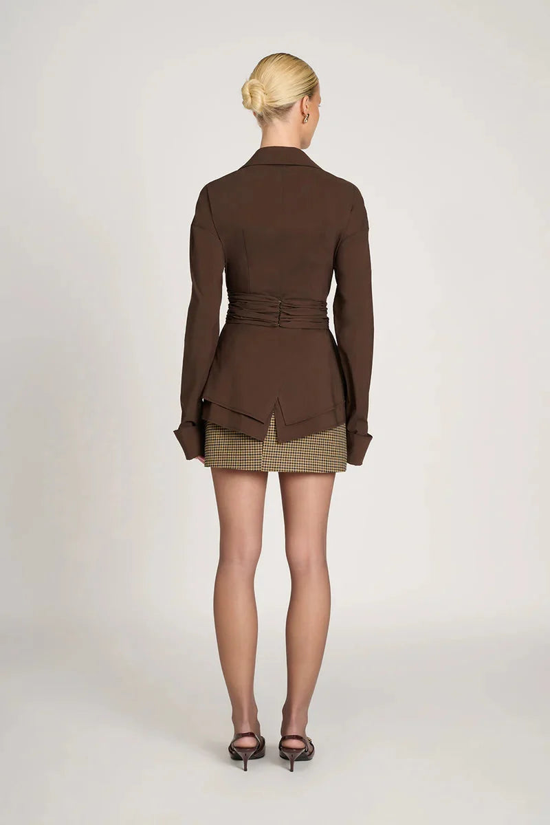 Long Sleeve Shirt Draped Waist Lightweight & Breathable