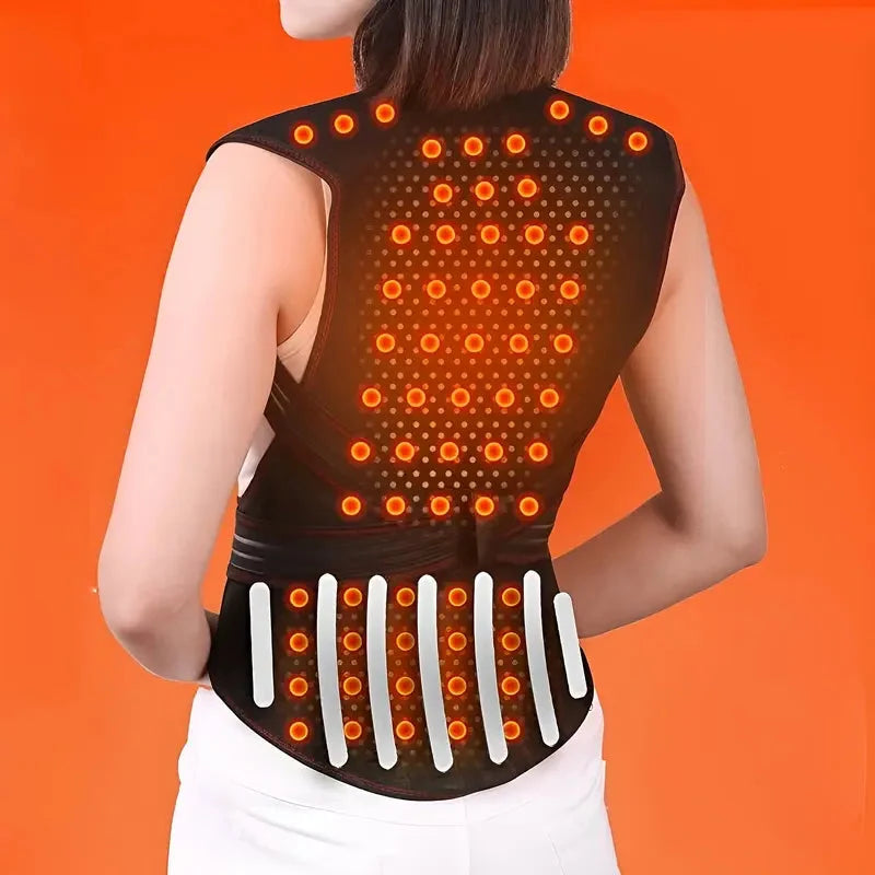 Lower Back Brace Adjustable Infrared Heat & 108 Magnets