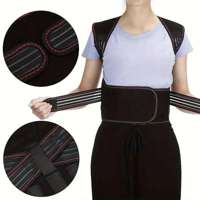 Lower Back Brace Adjustable Infrared Heat & 108 Magnets