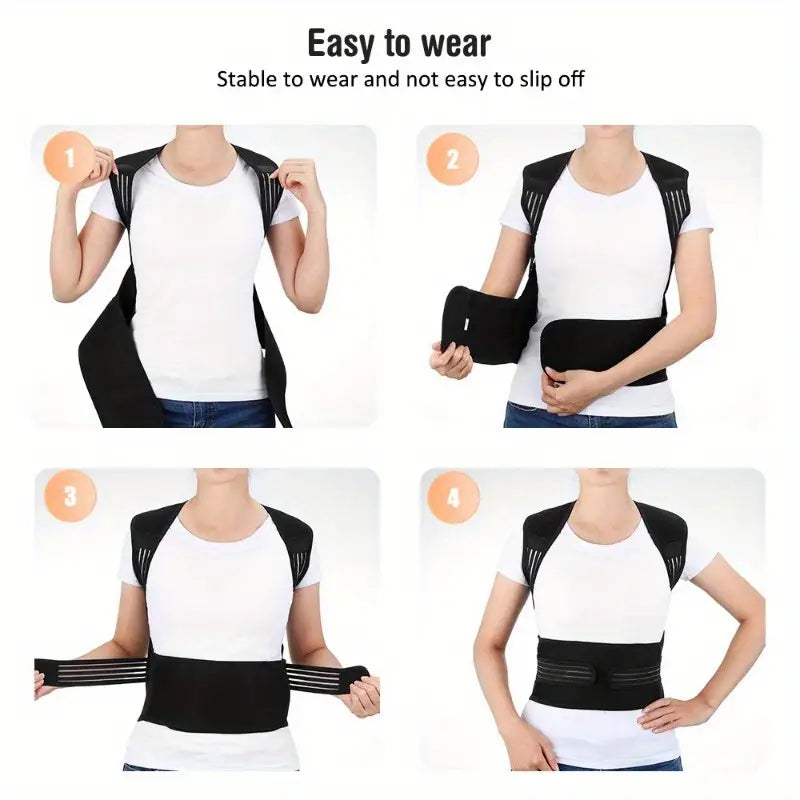 Lower Back Brace Adjustable Infrared Heat & 108 Magnets