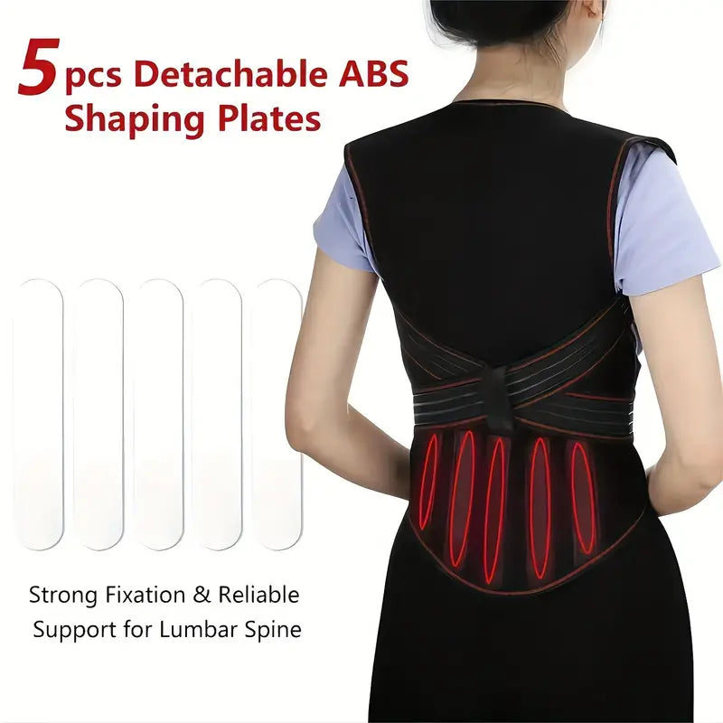 Lower Back Brace Adjustable Infrared Heat & 108 Magnets