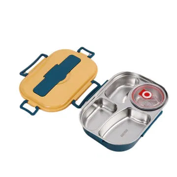 Lunch Box Insulated Multi-Compartment Snap-Lock Lid