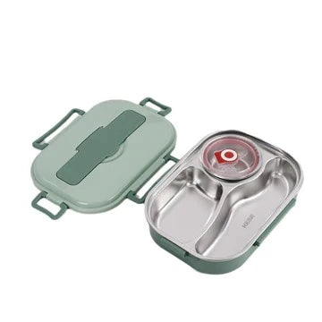 Lunch Box Insulated Multi-Compartment Snap-Lock Lid