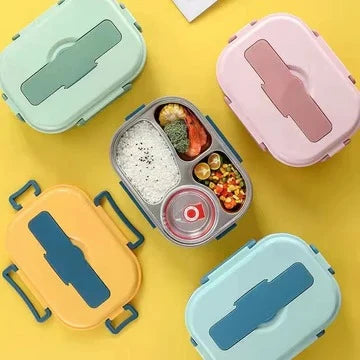 Lunch Box Insulated Multi-Compartment Snap-Lock Lid