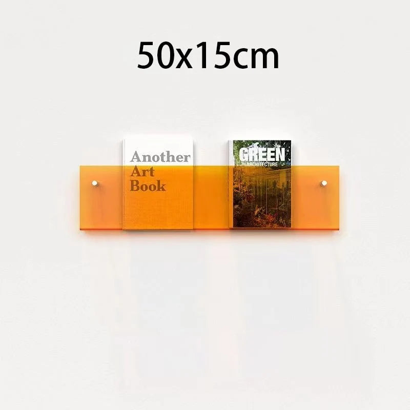 Magazine Holder Wall-Mounted Acrylic Space-Saving