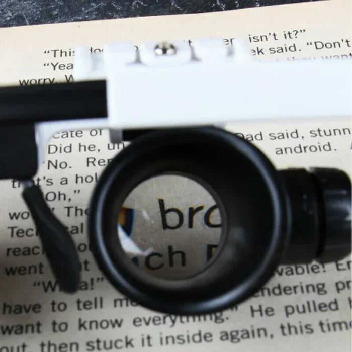 Magnifying Glasses 8x 15x 23x LED & Lightweight Frame