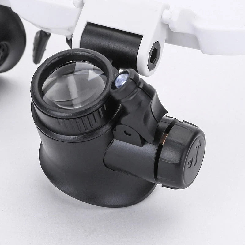 Magnifying Glasses LED 3-Level Magnification Adjustable Headband